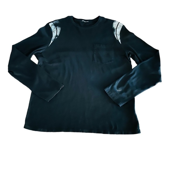JAMES PERSE MENS BLACK LONG SLEEVE T-SHIRT SIZE LARGE (3) PACIFIC WORLD OF MUSIC - Picture 2 of 8